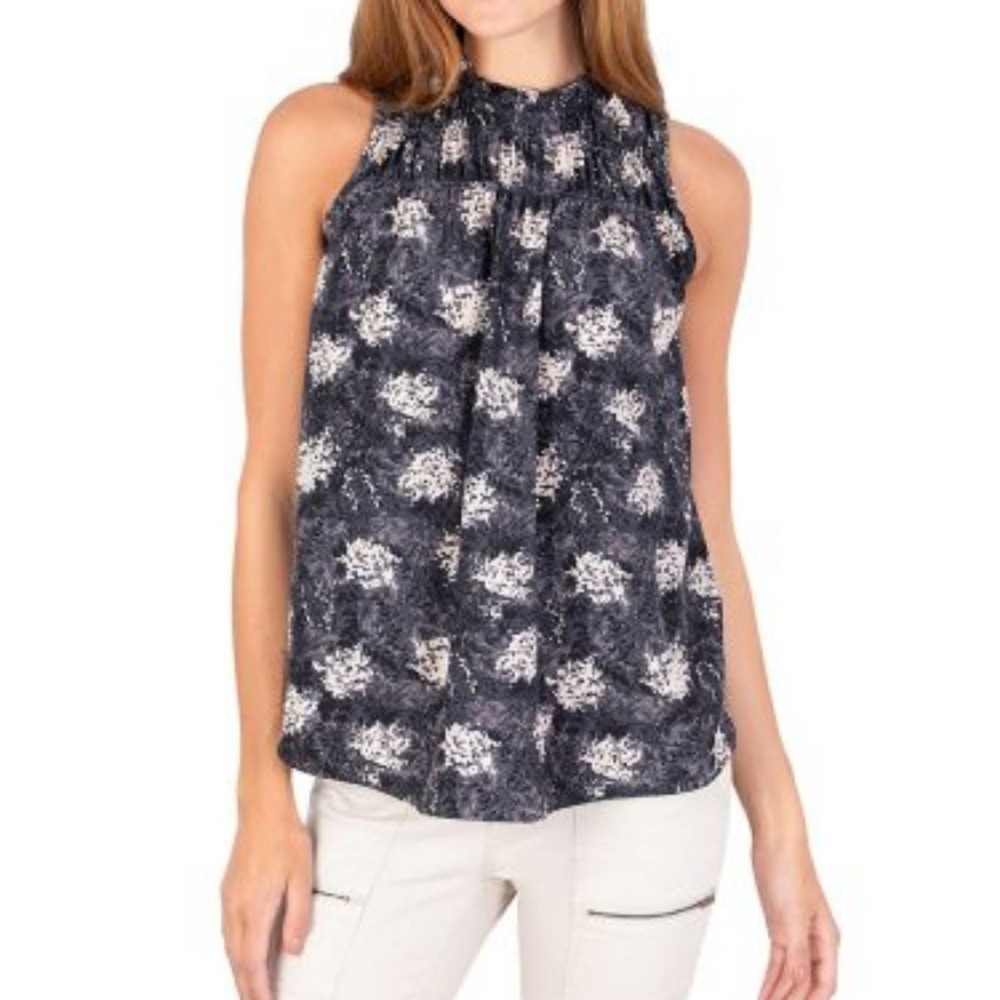 Joie Baltic Print Fern Sleeveless Top M